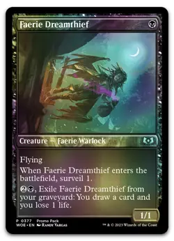 Faerie Dreamthief #377 (Foil) (NM) Wilds of Eldraine PPWOE Magic MTG - Image 1