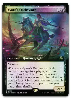 Ayara's Oathsworn (Extended Art) #157 (Foil) NM March of the Machine Magic MTG - Image 1