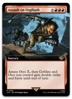 Assault on Osgiliath (Extended Art) #386 (NM) Lord of the Rings LTR Magic MTG - Image 1