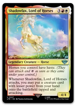Shadowfax, Lord of Horses #227 (Foil) (NM) Lord of the Rings LTR Magic MTG - Image 1