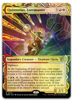Quintorius, Loremaster (Showcase) #314 (Foil) NM March of the Machine Magic MTG - Image 1