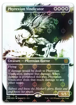 Phyrexian Vindicator (Showcase) (Step-and-Compleat Foil) NM Phyrexia All Will Be - Image 1
