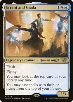 Errant and Giada #224 (Foil) (MP) March of the Machine MOM Magic MTG - Image 1