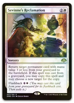 Sevinne's Reclamation #27 (Foil) (NM) Dominaria Remastered DMR Magic MTG - Image 1