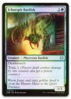 Ichorspit Basilisk #170 (Foil) (NM) Phyrexia All Will Be One ONE Magic MTG - Image 1