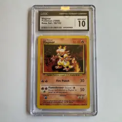 Pokemon Magmar 1999 Base Set 36/102 CGC 10 Gem Mint - Image 1
