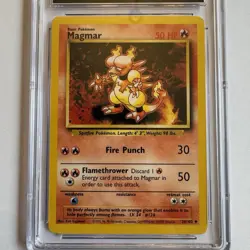 Pokemon Magmar 1999 Base Set 36/102 CGC 10 Gem Mint - Image 3