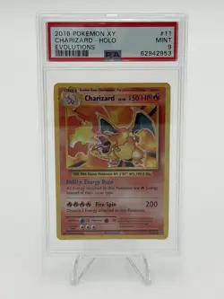 2016 POKEMON XY EVOLUTIONS #11/108 CHARIZARD HOLO PSA 9 - Image 1