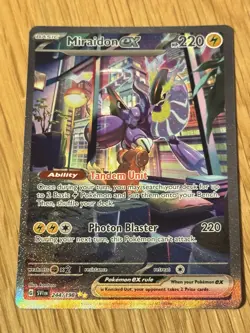 Pokemon TCG Miraidon EX 244/198 Special Illustration Rare Scarlet & Violet - Image 1