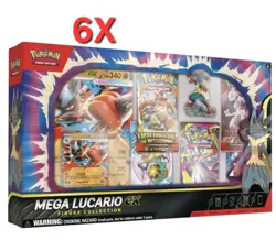 Pokemon TCG Mega Lucario ex Figure Collection - Case of 6 boxes - SEALED - Image 1