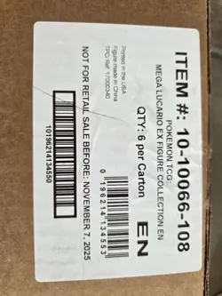 Pokemon TCG Mega Lucario ex Figure Collection - Case of 6 boxes - SEALED - Image 3