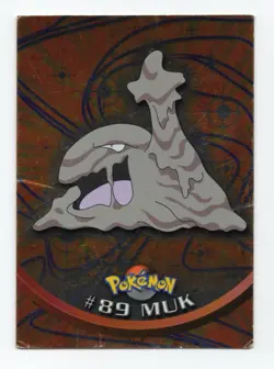 2000 TOPPS Chrome Pokemon Muk #89 TV Animation - Series 2 Holo Foil - Image 1