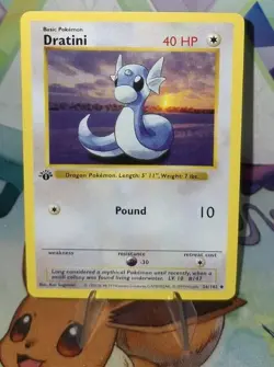 Pokemon TCG 1st Edition Shadowless Dratini 26/102 NM/BETTER - Image 2