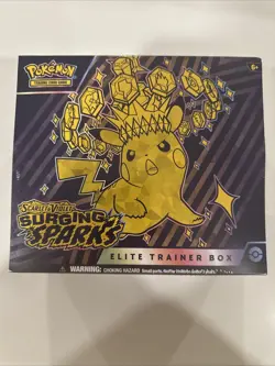 Pokemon TCG Scarlet & Violet Surging Sparks ETB New and Sealed - Image 1