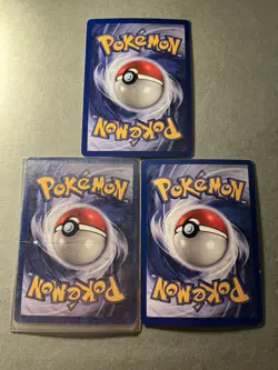Pokemon TCG Grimmer Lot of 3 48/62 Fossil Set Vintage 1999 WOTC NM - Image 2