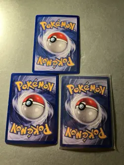 Pokemon TCG Weezing Lot of 3 45/62 Fossil Set Vintage 1999 Wotc Nm - Image 2