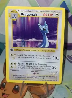 Pokemon TCG 1st Edition Shadowless Dragonair 18/102 NM/BETTER - Image 4