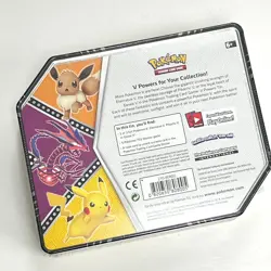 Pokemon TCG: V Powers - Pikachu V Tin - Factory Sealed - Image 3