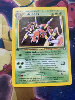 Pokemon TCG Ariados Neo Genesis 27 Regular 1st Edition Uncommon - Image 1