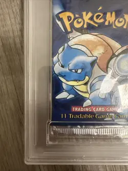 Pokemon Base Set Shadowless Blastoise Art Authentic Sealed Booster Pack PSA 10 - Image 4