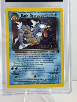Dark Gyarados Team Rocket Holo 8/82 Prerelease Promo Pokemon CGC Grade 9.0 MINT - Image 2