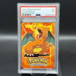 1999 TOPPS POKEMON THE MOVIE EDITION #E6 CHARIZARD #6 PSA 7 - Image 1
