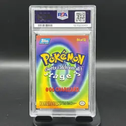 1999 TOPPS POKEMON THE MOVIE EDITION #E6 CHARIZARD #6 PSA 7 - Image 2