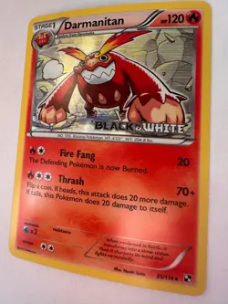 Pokemon Darmanitan Prerelease Promo Holo Black & White 25/114 NM LP+ - Image 3