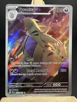 Pokemon Tyranitar Illustration Rare SV02: Paldea Evolved 222/193 - Image 1