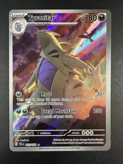 Pokemon Tyranitar Illustration Rare SV02: Paldea Evolved 222/193 - Image 2