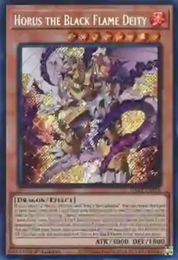Yugioh! Horus the Black Flame Deity - PHNI-EN018 - Secret Rare - 1st Edition Nea - Image 1