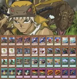 YuGiOh GX Tyranno Hassleberry Jurassic World Dinosaur Deck w Free Game Mat SPEED - Image 1