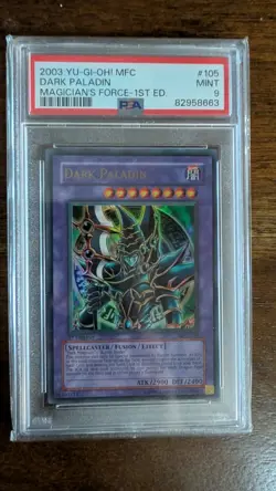 Yu-Gi-Oh! Dark Paladin 1st Edition MFC #105 PSA 9 - Image 1