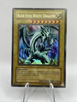 Yu-Gi-Oh! FADED Blue-Eyes White Dragon - LOB-001 - 2002 Original Ultra Rare - Image 1