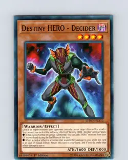 Yu-Gi-Oh TCG Destiny HERO- Decider LEHD-ENA12 1st Edition Common Card NM - Image 1