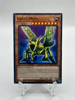 ??Yugioh TCG-Great Moth-MRD-EN070-Metal Raiders-(25th Anniversary Ed)M/NM!?? - Image 1