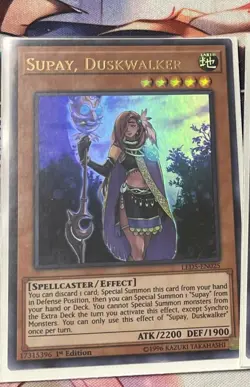1x Yugioh! LP Supay, Duskwalker - LED5-EN025 - Ultra Rare - 1st Edition - Image 1