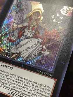 Minerva, The Exalted Lightsworn - BLLR-EN044 - Secret Rare - 1st Edition - LP - Image 3