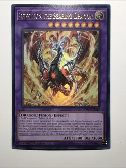 Yu-Gi-Oh Card - SDAZ-EN042 - LUBELLION THE SEARING DRAGON (ultra rare holo) - Image 2