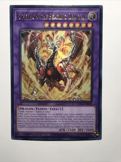 Yu-Gi-Oh Card - SDAZ-EN042 - LUBELLION THE SEARING DRAGON (ultra rare holo) - Image 3