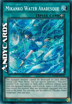 MIKANKO WATER ARABESQUE • Segreta Prismatica • MP24 EN136 • 1Ed • Yugioh! - Image 1