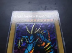 Yugioh - Tri-Horned Dragon LOB-000 Secret Rare Wavy Print - Image 4