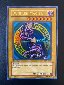 YU-GI-OH! DUNKLER MAGIER DARK MAGICIAN SDY-G005 1ST EDITION GERMAN EX - Image 1