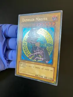 YU-GI-OH! DUNKLER MAGIER DARK MAGICIAN SDY-G005 1ST EDITION GERMAN EX - Image 2