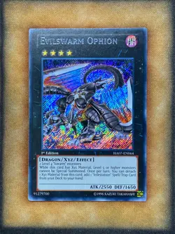 Yugioh Evilswarm Ophion HA07-EN064 Secret Rare 1st Ed NM - Image 1