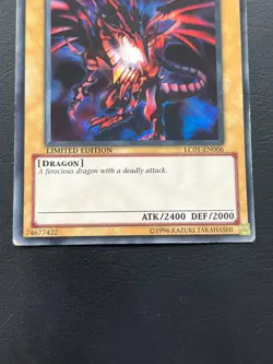 YUGIOH RED-EYES B. DRAGON ULTRA RARE LC01-EN006 LIMITED EDITION - Image 4