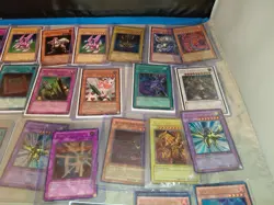 Yu Gi Oh Vintage Rare Card Lot Holo Blue Eyes Red Eyes Holos Very Nice 👀 At Pic - Image 3