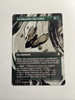 Earthbender Ascension (Borderless) - Avatar: The Last Airbender MTG + Bonus Card - Image 1