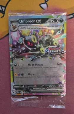 Pokemon Prismatic Evolutions Umbreon ex 060/131 Stamped Promo Card Sealed - Image 1