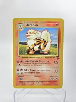 Arcanine 33/130 Base Set 2 2000 WOTC Vintage Pokemon Card Non Holo [LP] - Image 1